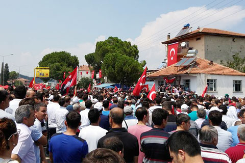 Şehit baba ocağında