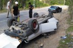 Çameli’de otomobil takla attı: 2 yaralı