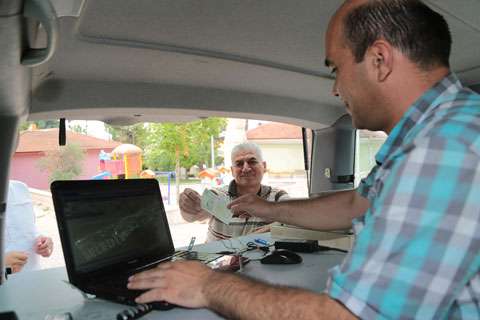 Tarımsal sulamaya gezici vezne kolaylığı
