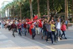 ŞEHİT YÜRÜYÜŞÜNE GURBETÇİ VE YAŞLI DESTEĞİ