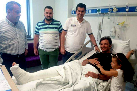 DENİB BAŞKANI KOCASERT KAZA GEÇİRDİ