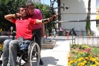 Murat’ın tekerlekli sandalyesi Merkezefendi’den