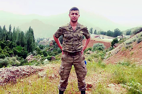 Şehidin cenazesi Denizli’ye geldi