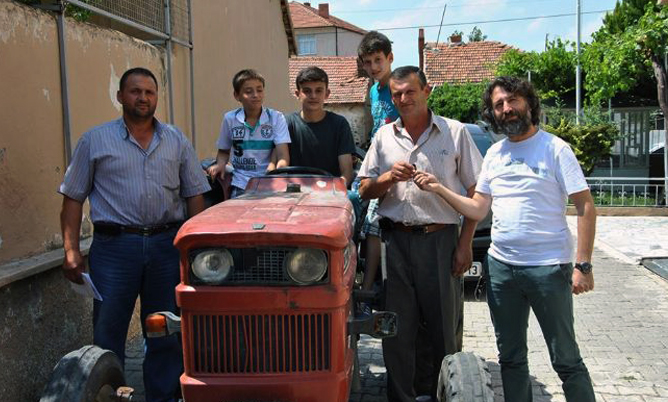 Çalıntı traktör 9 yıl sonra bulundu
