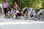 HİSAR VE KADILAR’DA PARKE TAŞI DÖŞENİYOR