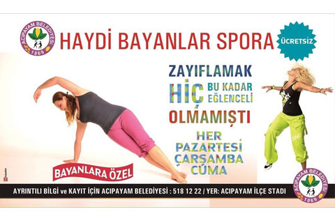 Acıpayamlı 600 kadın spor yapıyor