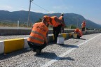 Çameli çevre yolu sarı-beyaz boyandı