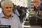 Ekici eşini son yolculuğuna uğurladı