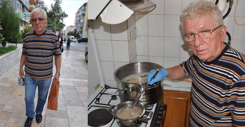 ŞİMDİ SOKAKTA ÇORBA SATIYOR
