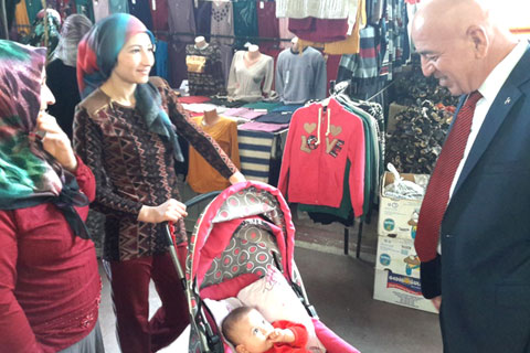 MHP adayı Cafer Birtürk Pelitlibağ’da halkla buluştu