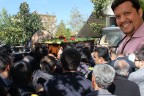 Trafik kazasının kurbanları toprağa verildi