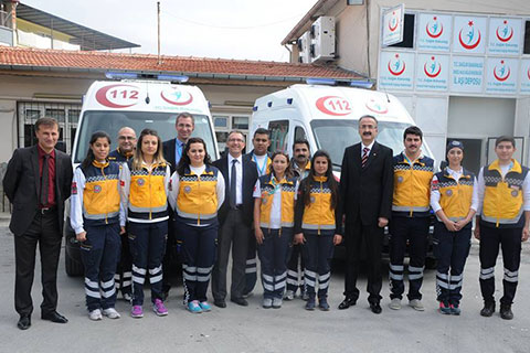 G-20’ye Denizli’den 4 ambulans ve 12 personel takviyesi
