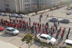 Üniversiteliler Ata’ya saygı için yürüdü