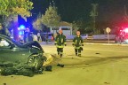 Yenişehir’de otomobil ile ticari araç çarpıştı