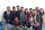 Öğrencilerden kan bağışı