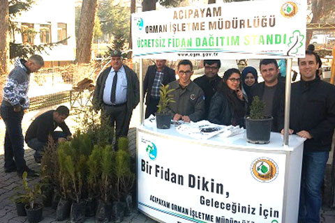 Yeni yıla fidan dikerek girecekler