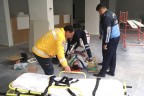 Acıpayam’da inşaat işçisi iskeleden düştü