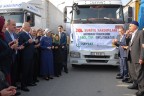 Denizli’den Türkmenlere 25 TIR yardım malzemesi