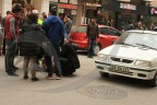 Yaşlı kadın ucuz atlattı