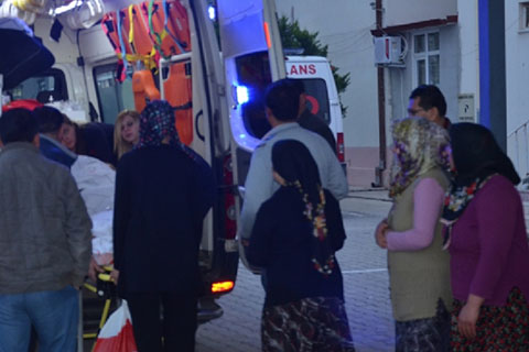 Yaban domuzu kadına saldırdı
