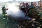 Sürücü yanmaktan son anda kurtuldu