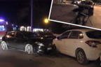Kavşakta koç gibi çarpıştılar