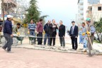 Pamukkale’de yollar parkeyle donatıldı