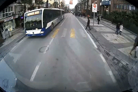 Kaza anının görüntüleri paylaşıldı