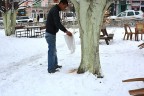Kuşlara yem bıraktılar