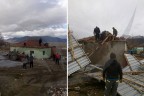 Çatı fırtınaya dayanamadı
