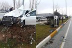 İki araç çarpıştı, 5 kişi yaralandı