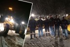 Pamukkale’de 10 saatlik kar mücadelesi