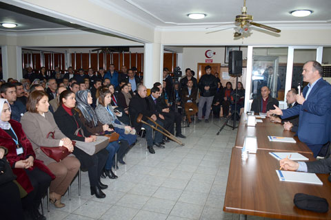 Gürlesin personeliyle buluştu