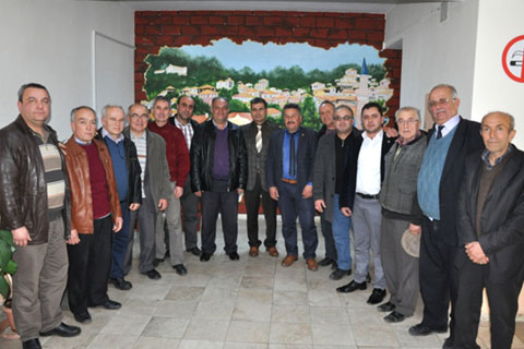 Muhtarlardan Kaymakam Uzkuç’a tebrik ziyaret