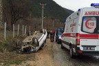Honaz’da yağmur kazaya neden oldu