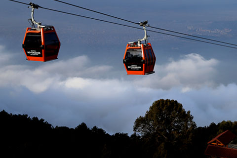 Evlilikte 30. yıl kutlaması teleferik’te
