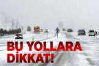 Karayollarında buzlanma uyarısı