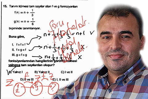 Matematik sorusu da yanlış