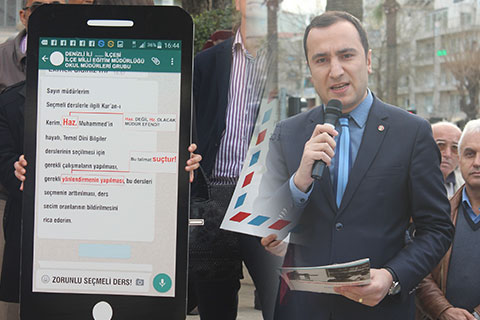 Öğrencilere dini ders baskısı iddiası