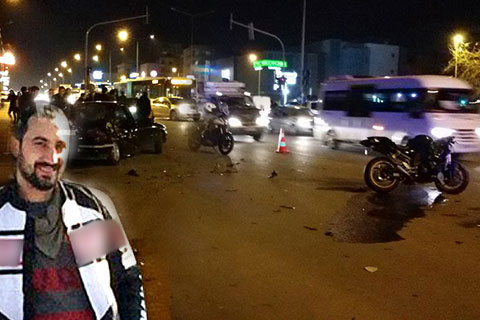 Otomobil ile motosiklet çarpıştı: 1 ölü
