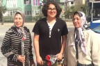 Doğa öğrencilerinden kadınlara jest