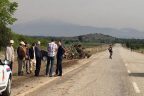 Acıpayam’da traktör ile otomobil çarpıştı