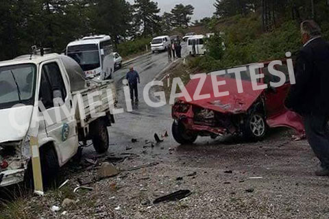 Acıpayam’da yağmur kazası