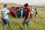 Bozkurt’ta kontrolden çıkan otomobil takla attı