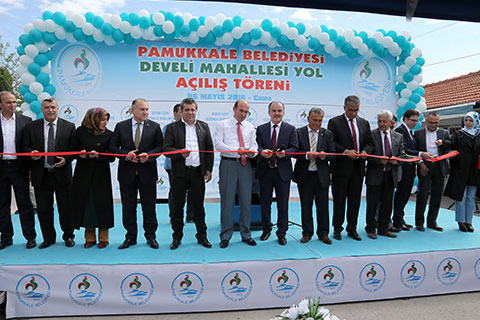 Develi yoluna sıcak asfalt
