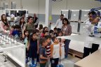 Minikler güneş panelleri tesisinde