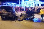 Otomobil ikiye bölündü