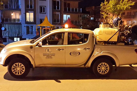 Merkezefendi’de gece ilaçlaması başladı