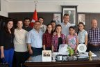Öğrencilerden başkana teşekkür ziyareti