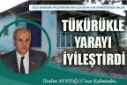 Tükürükle yarayı iyileştirdi